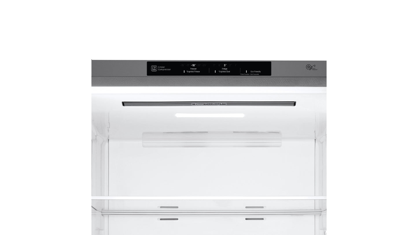 LG 420L Bottom Mount Fridge with Door Cooling - Dark Graphite - Reno Spares
