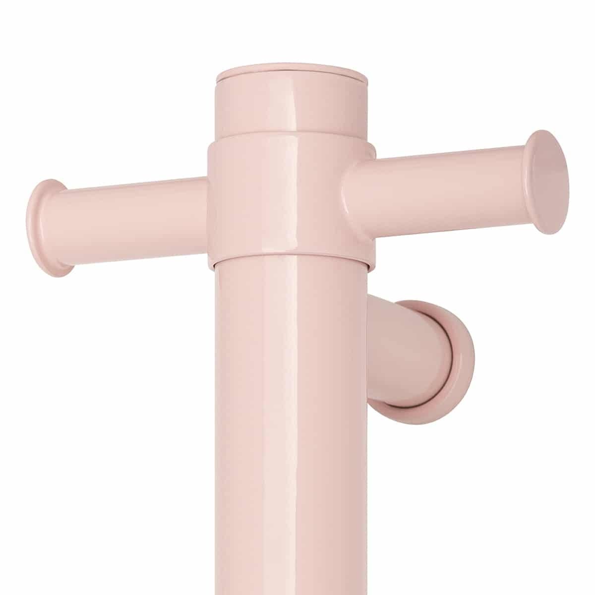 Thermorail Straight/Round 12Volt Vertical Bar 900X142X100MM 26Watts With Optional Hook - Dusty Pink - Reno Spares