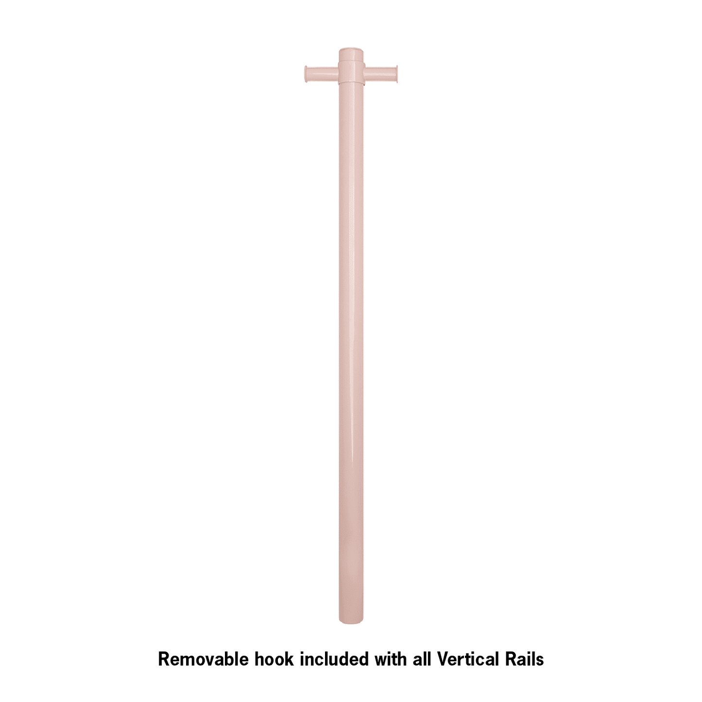 Thermorail Straight/Round 12Volt Vertical Bar 900X142X100MM 26Watts With Optional Hook - Dusty Pink - Reno Spares