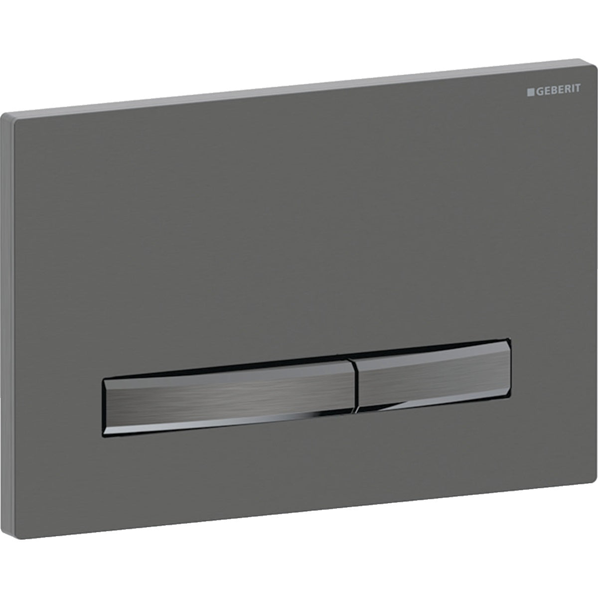 Geberit Sigma50 Mechanical Dual Flush - Brushed Black Chrome Finish, Brushed Black Chrome Trim