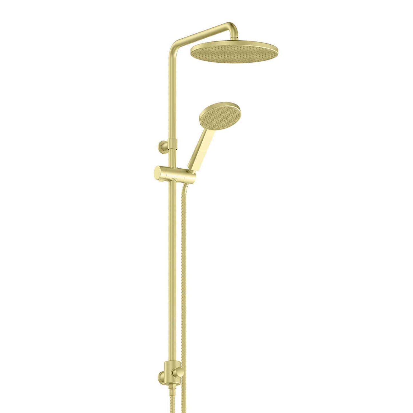 Glide RainBoost Twin Rail Shower - Pvd Brushed Brass