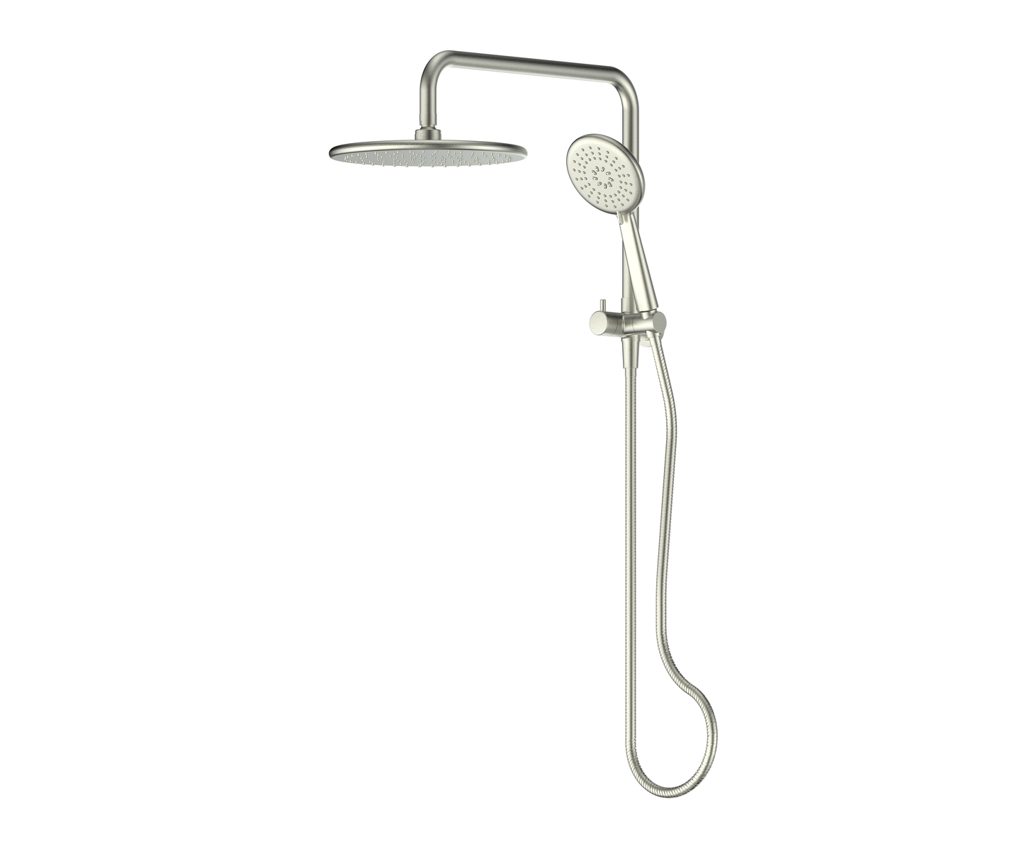 Rocco Short Twin Rail Shower - Pvd Brushed Nickel