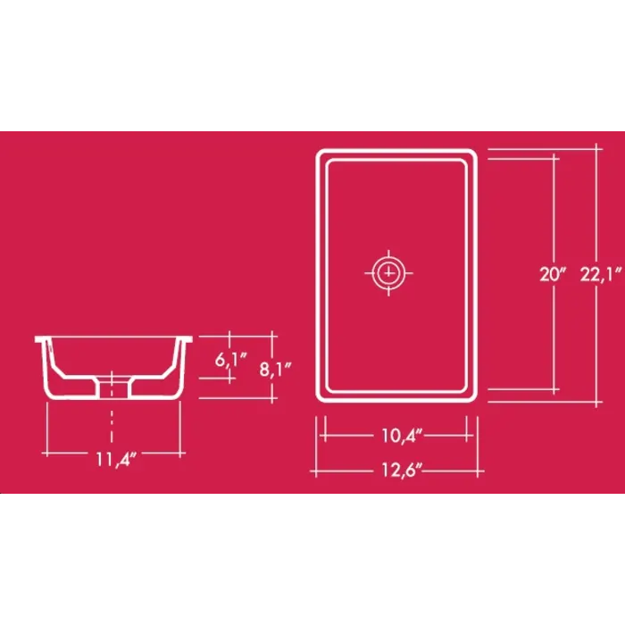 Scarabeo Miky 50 undercounter wash Basin