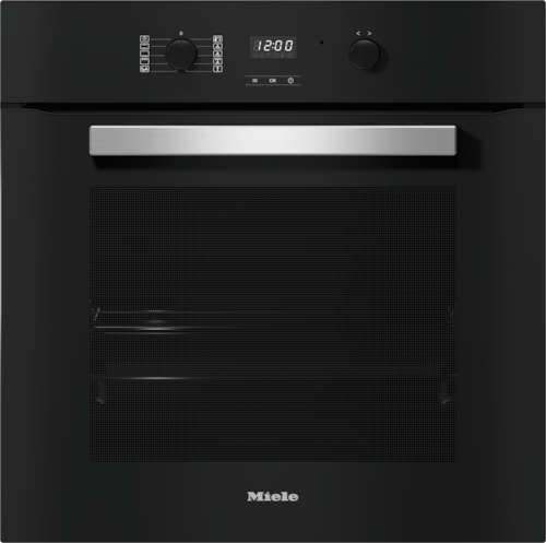 H 2457 B Obsidian Black Oven