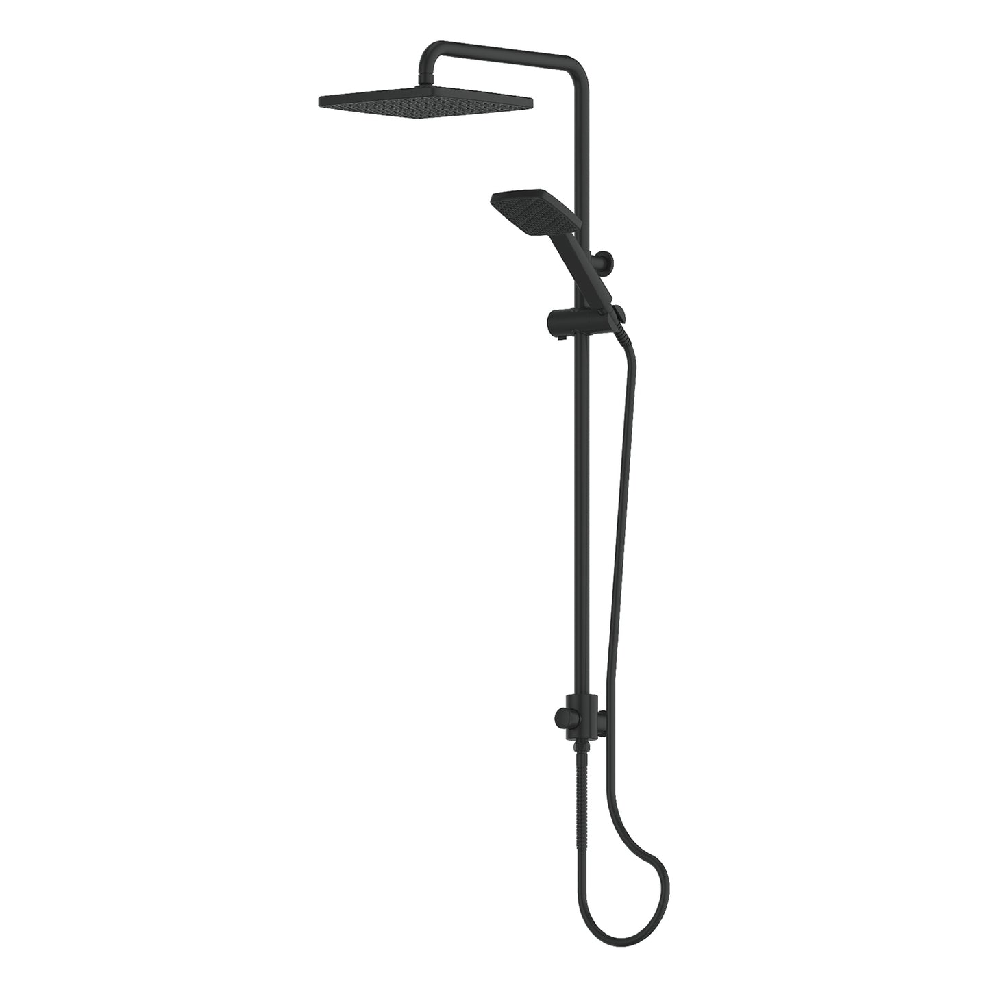 Glide Syntra RainBoost® Twin Rail Shower - Matte Black