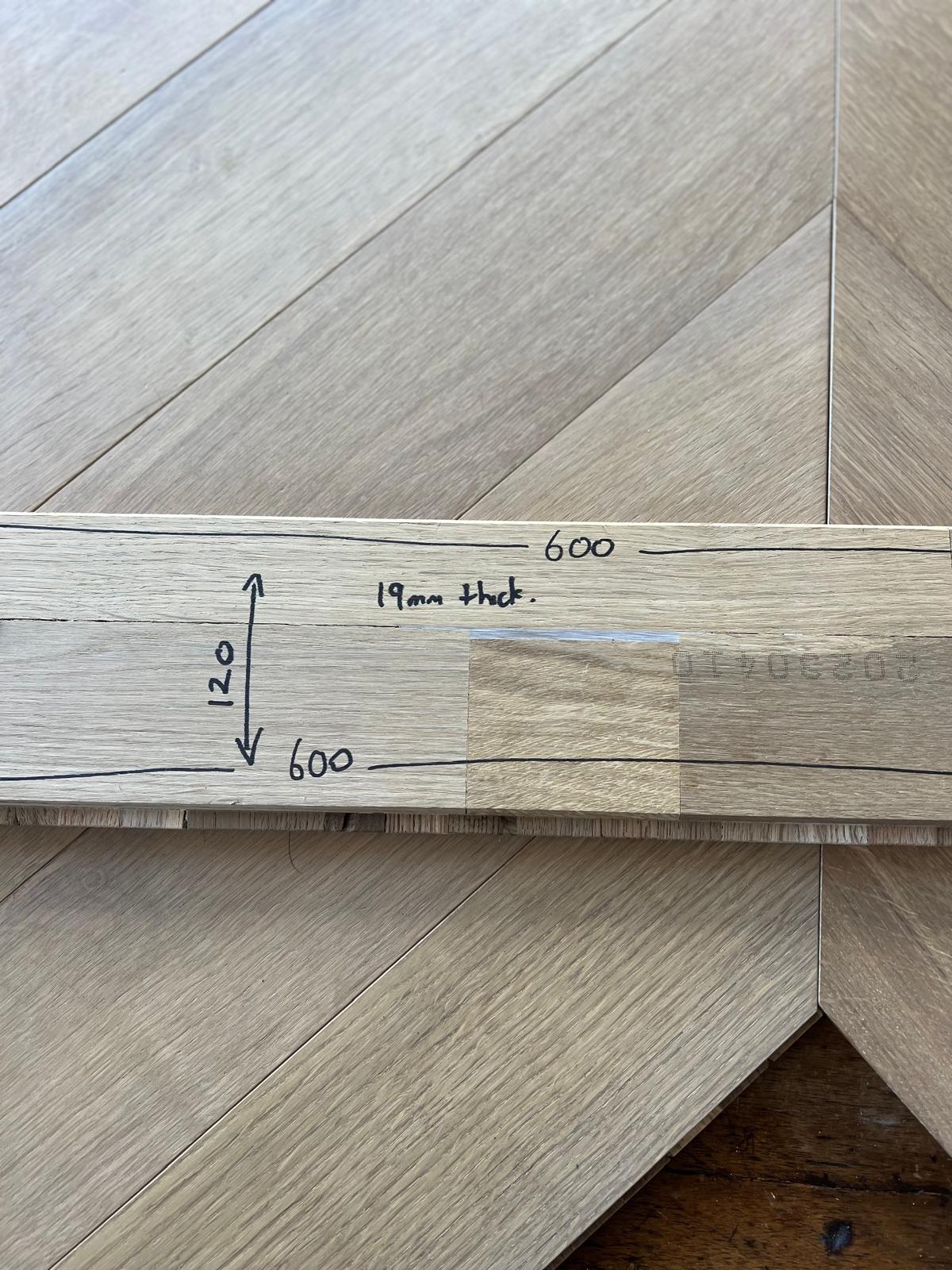 Hampton Solid Timber Herring Bone - Total Coverage Area: 7.3sqm - Reno Spares