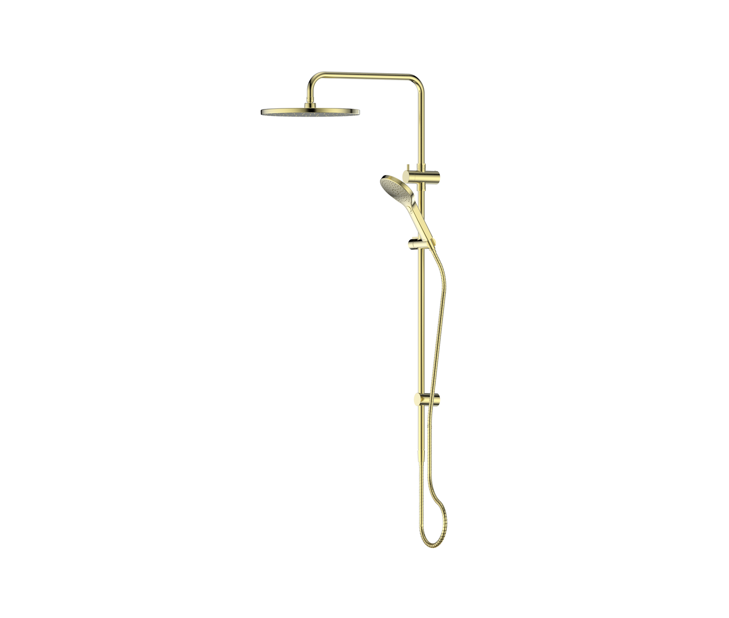 Ashmore Twin Rail Shower - Pvd Brushed Brass