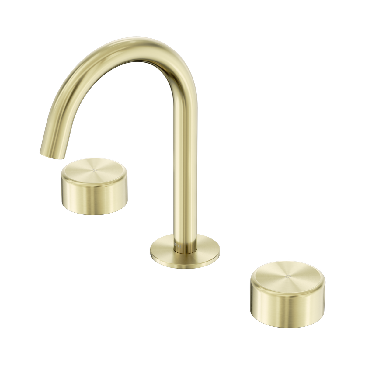 Serenity Basin Set Arc Spout With Metal Handle Brushed Gold