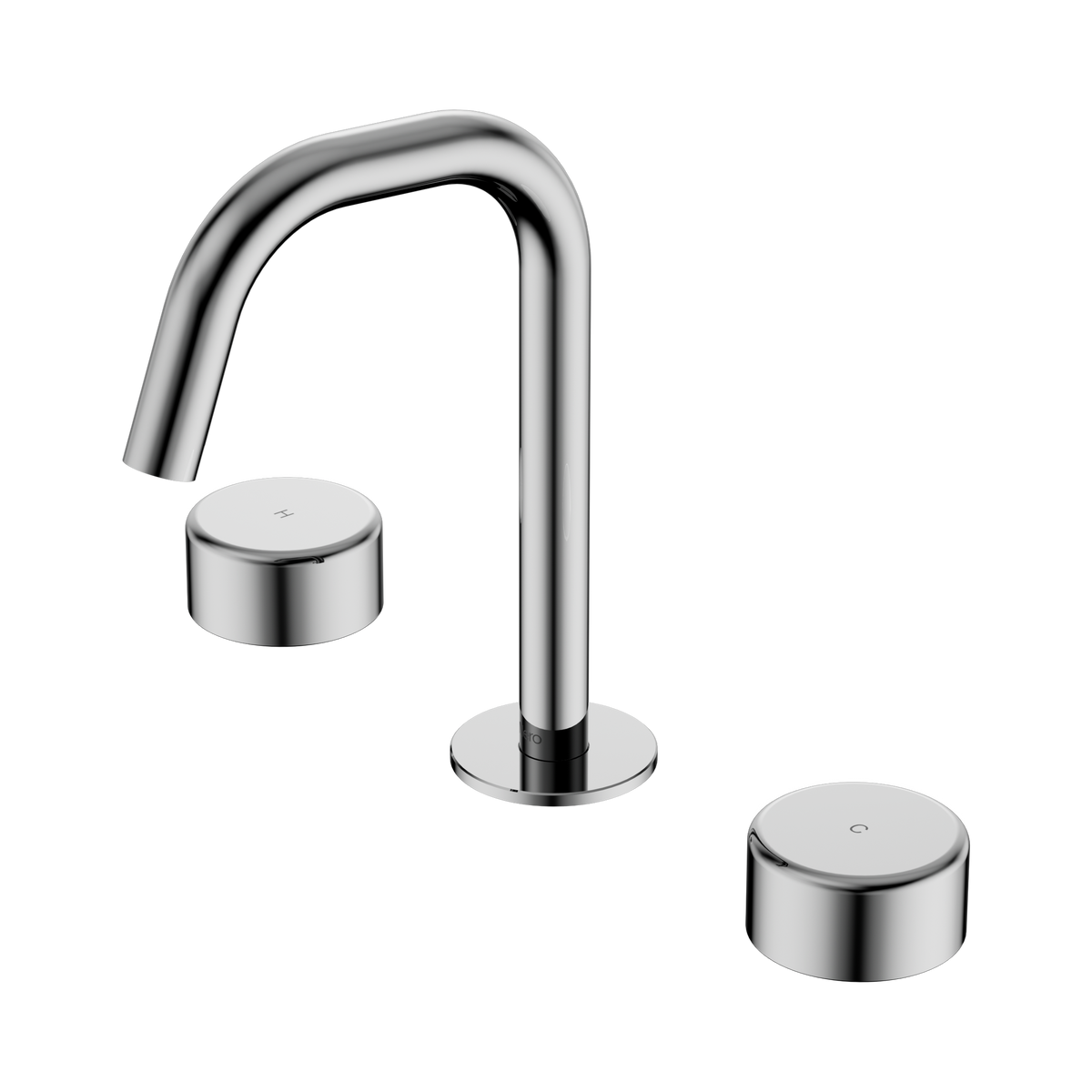 Serenity Basin Set Edge Spout With Metal Handle Chrome