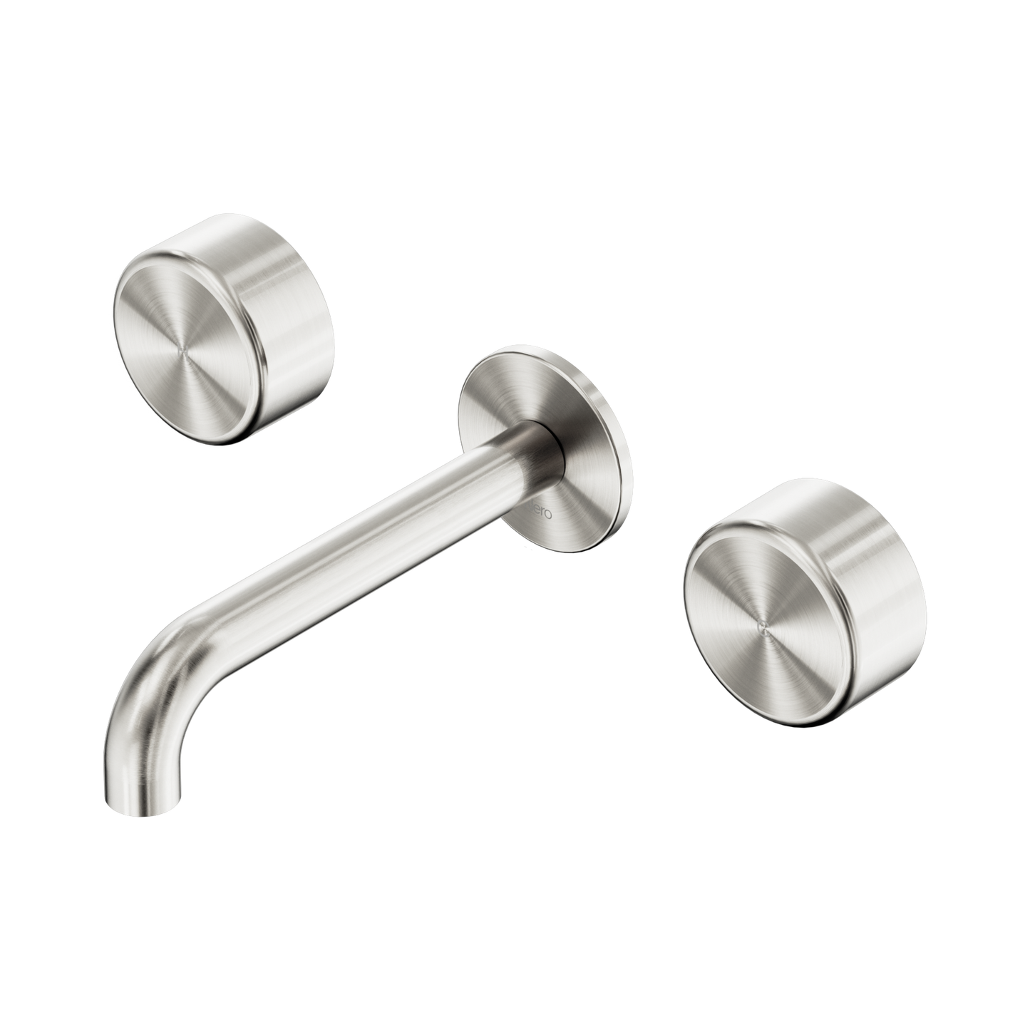 Serenity Wall Basin Set 160mm Spout With Metal Handle Brushed Nickel