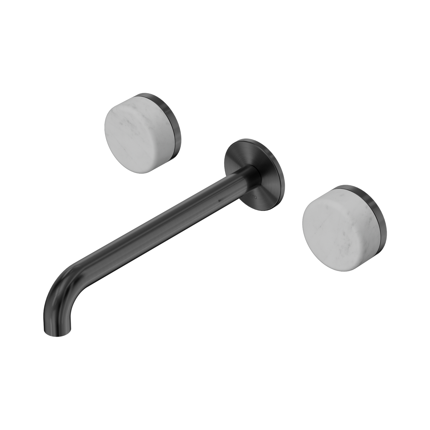 Nero Serenity 24D047GM Wall Basin Set 220mm Spout With Carrara Handle Gun Metal 5 Star / 5LPM