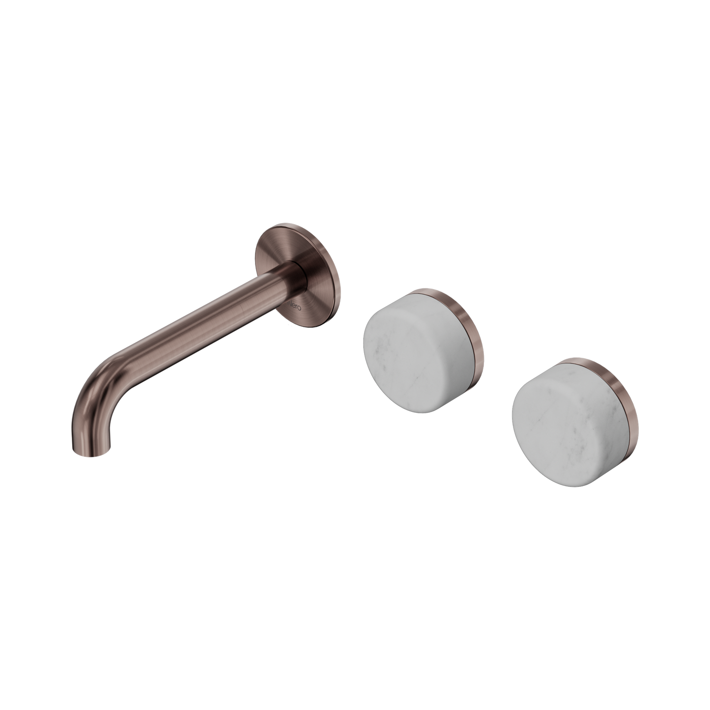 Nero Serenity 24D053BZ Wall Basin Set 160mm Offset Spout With Carrara Handle 5 Star / 5LPM