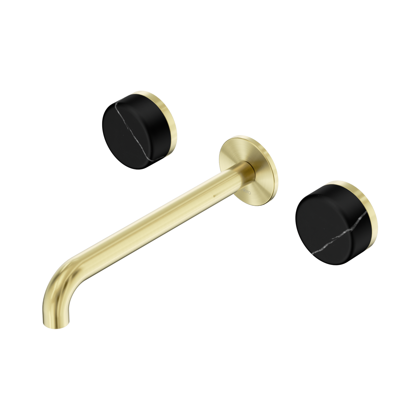Nero Serenity 24D123BG Wall Basin Set 220mm Spout With Marquina Handle Brushed 5 Star / 5LPM