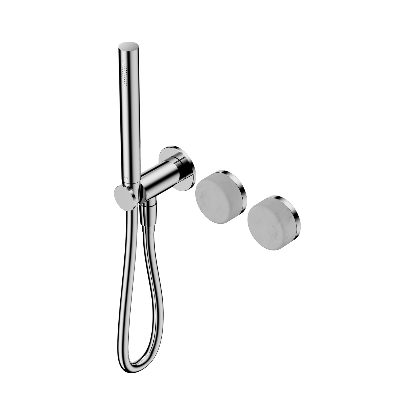 Serenity Progressive Shower System With Carrara Handle And Slim Shower Chrome