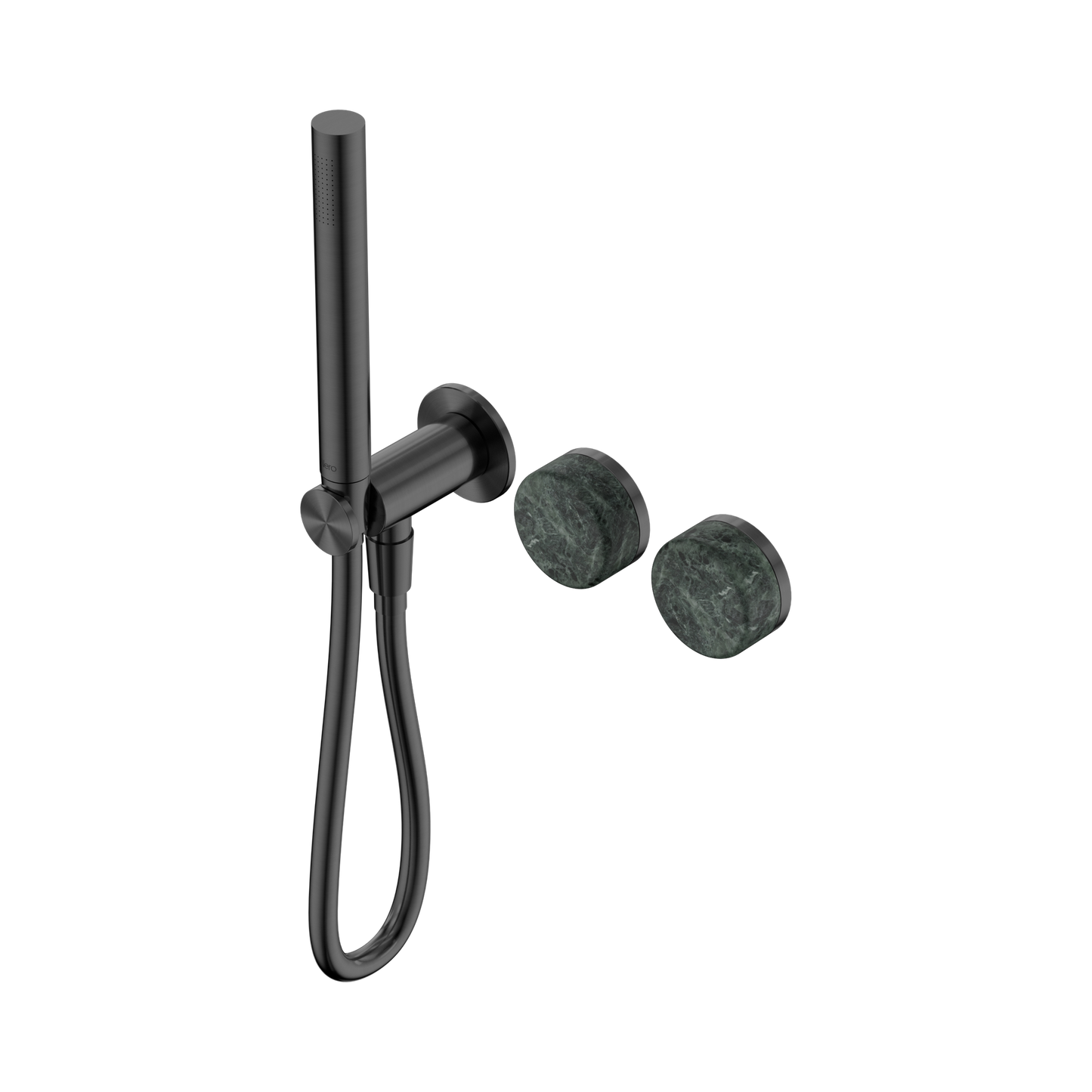 Serenity Progressive Shower System With Verde Alpi Handle And Slim Shower Gun Metal