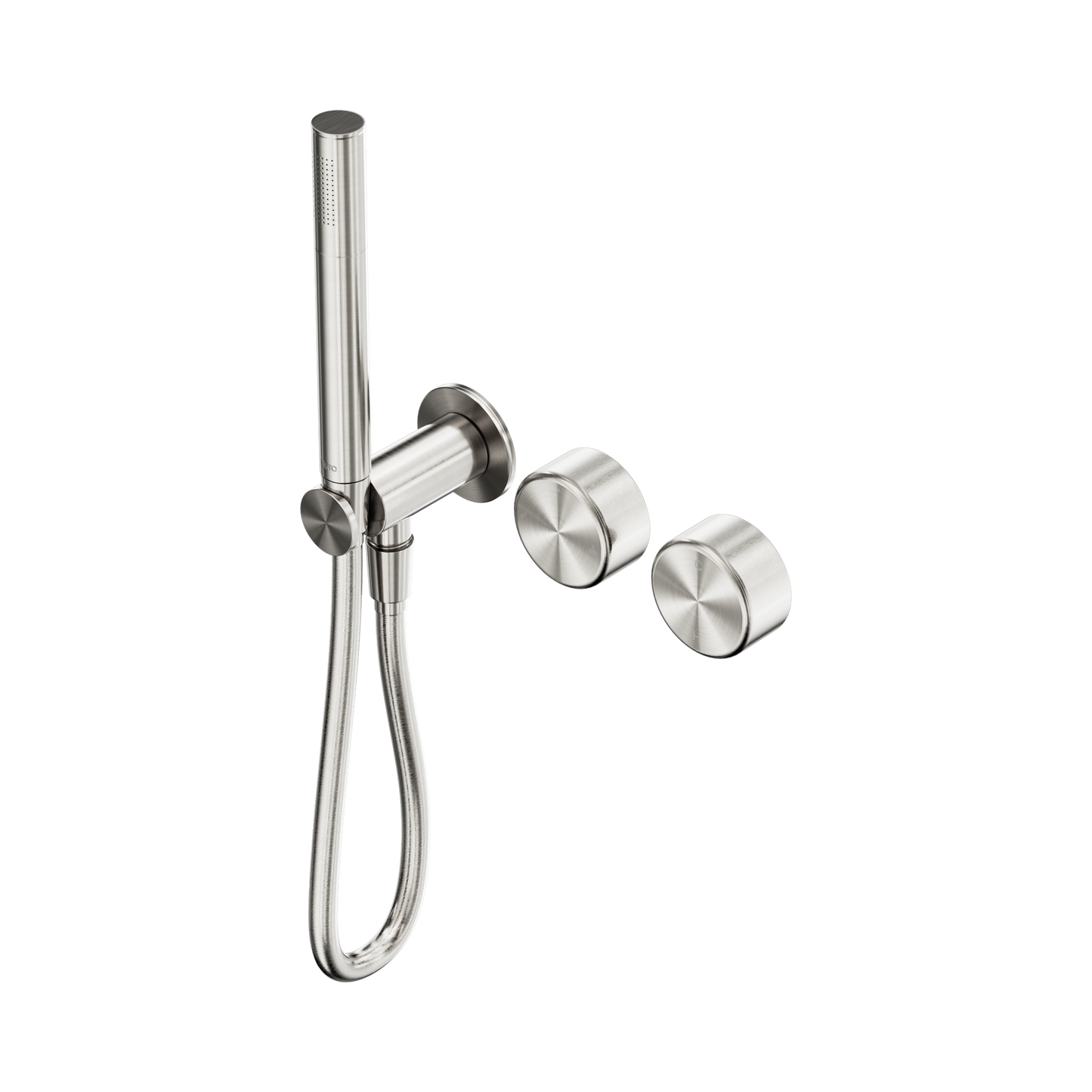 Serenity Progressive Shower System With Metal Handle And Slim Shower Brushed Nickel