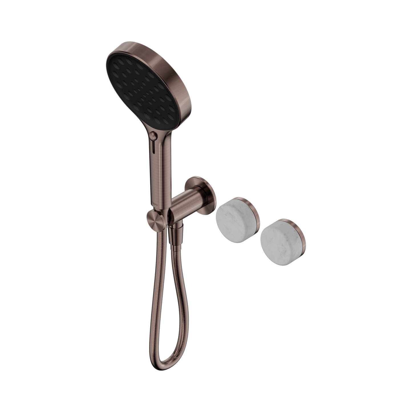 Serenity Progressive Shower System With Carrara Handle And Serenity Hand Shower Brushed Bronze