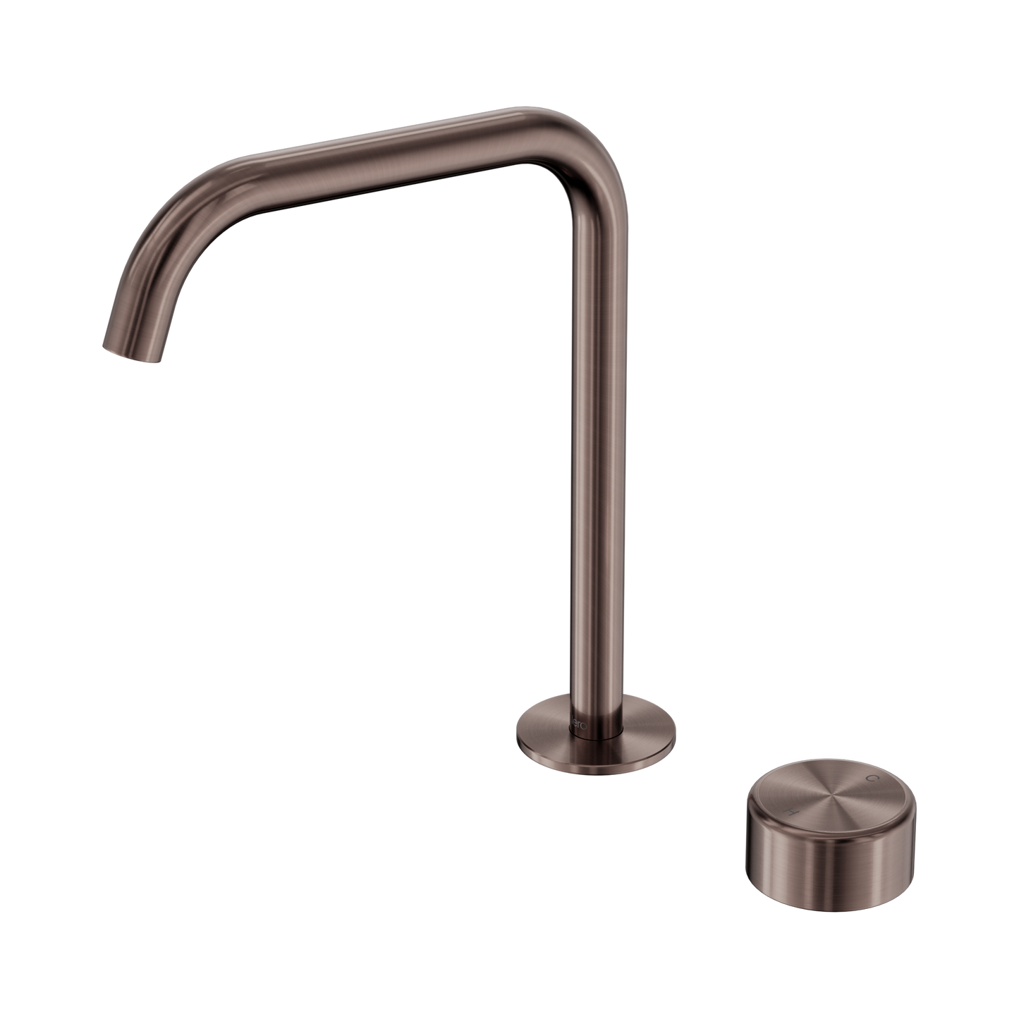 Serenity Progressive Bath/Kitchen Mixer Edge Spout With Metal Handle Brushed Bronze