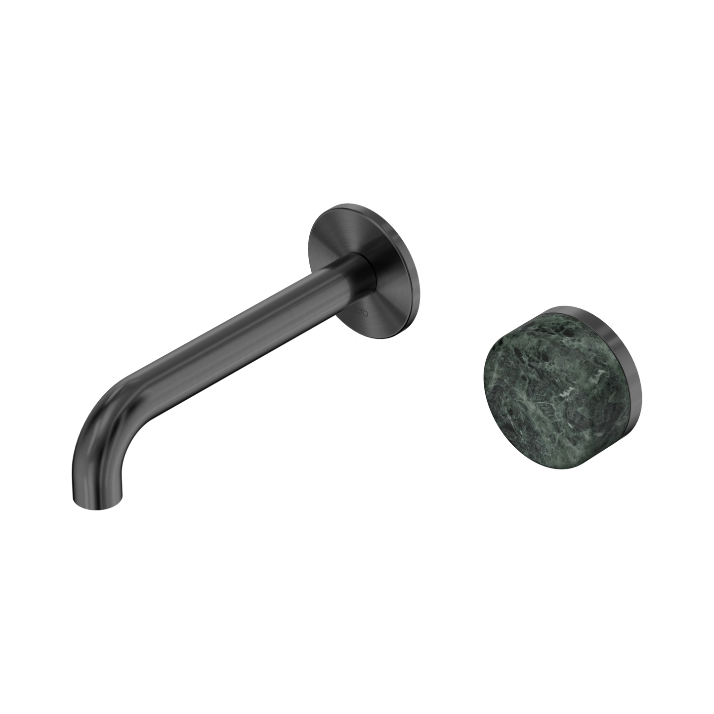 Nero Serenity 24E062GM Progressive Wall Basin Mixer 160mm Spout With Verde Alpi Handle Gun Metal 5 Star / 5LPM