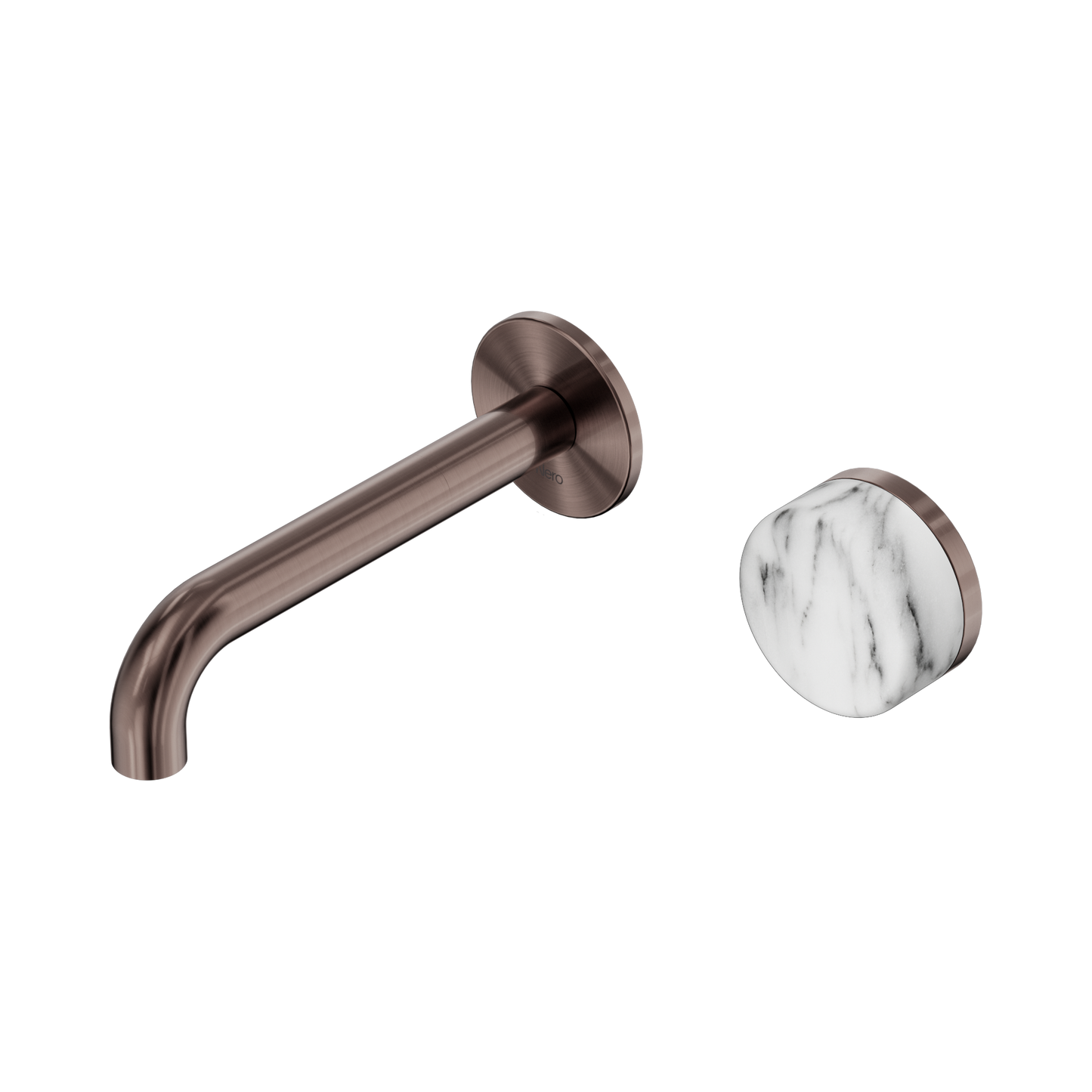Nero Serenity 24E064BZ Progressive Wall Basin Mixer 160mm Spout With Arabescato Corchia Handle 5 Star / 5LPM