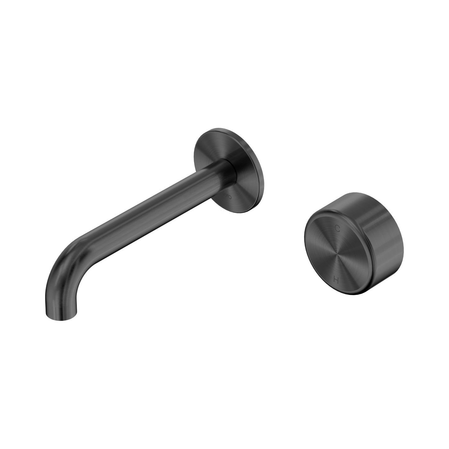 Nero Serenity 24E066GM Progressive Wall Basin Mixer 160mm Spout With Metal Handle Gun Metal 5 Star / 5LPM