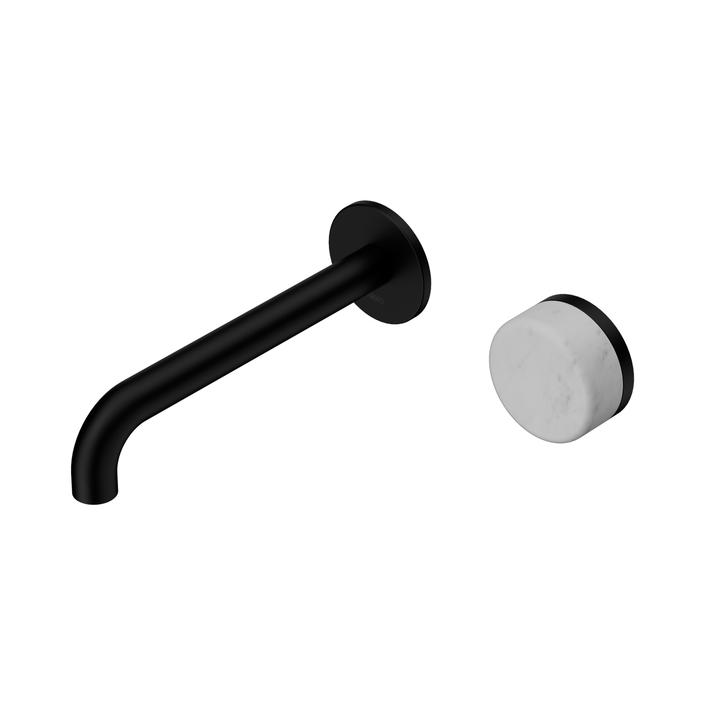 Nero Serenity 24E067MB Progressive Wall Basin Mixer 185mm Spout With Carrara Handle 5 Star / 5LPM