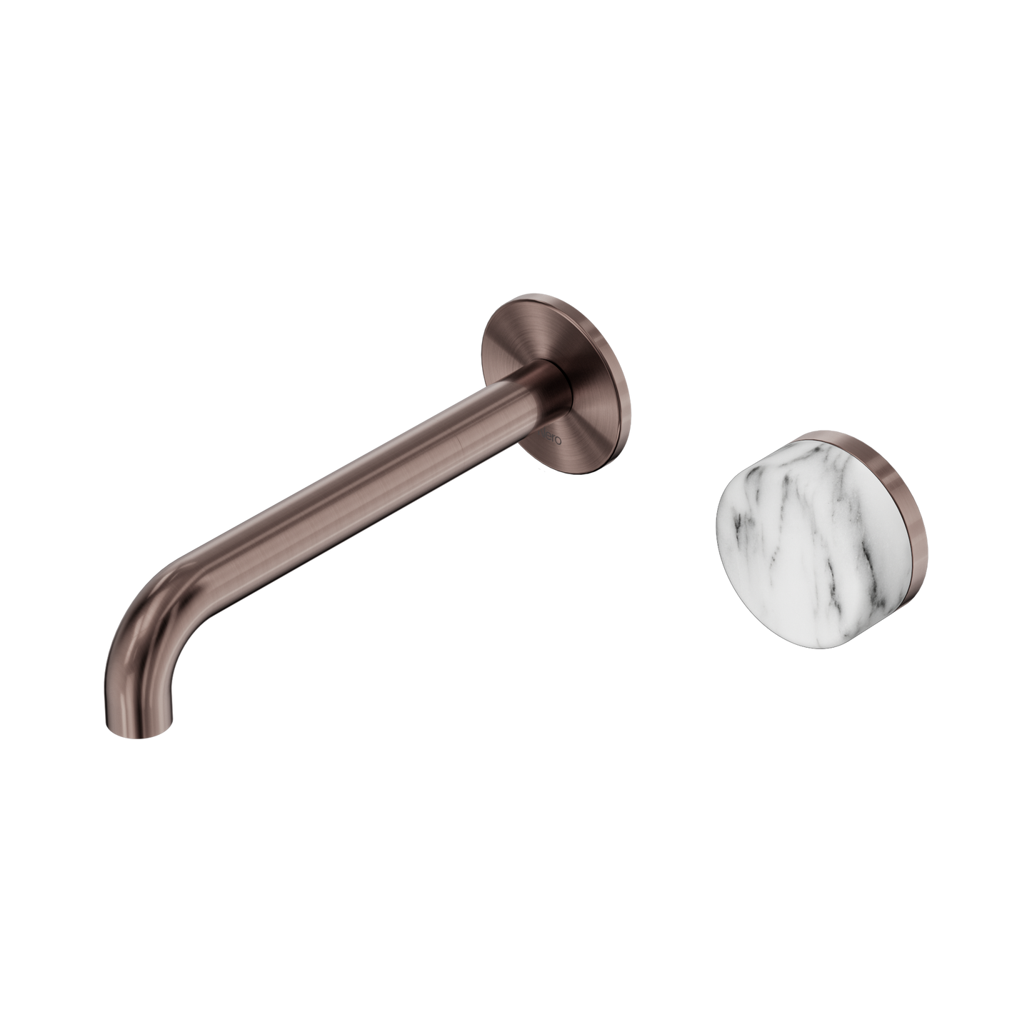 Nero Serenity 24E070BZ Progressive Wall Basin Mixer 185mm Spout With Arabescato Corchia Handle 5 Star / 5LPM