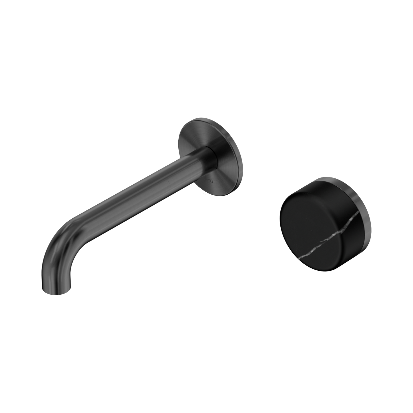 Nero Serenity 24E138GM Progressive Wall Basin Mixer 160mm Spout With Marquina Handle Gun Metal 5 Star / 5LPM