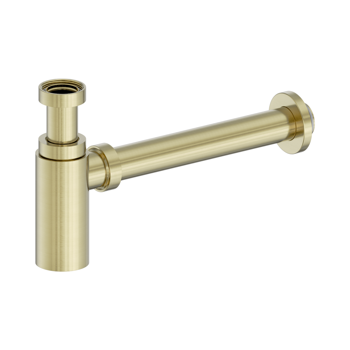 40mm Round Bottle Trap II Brushed Gold