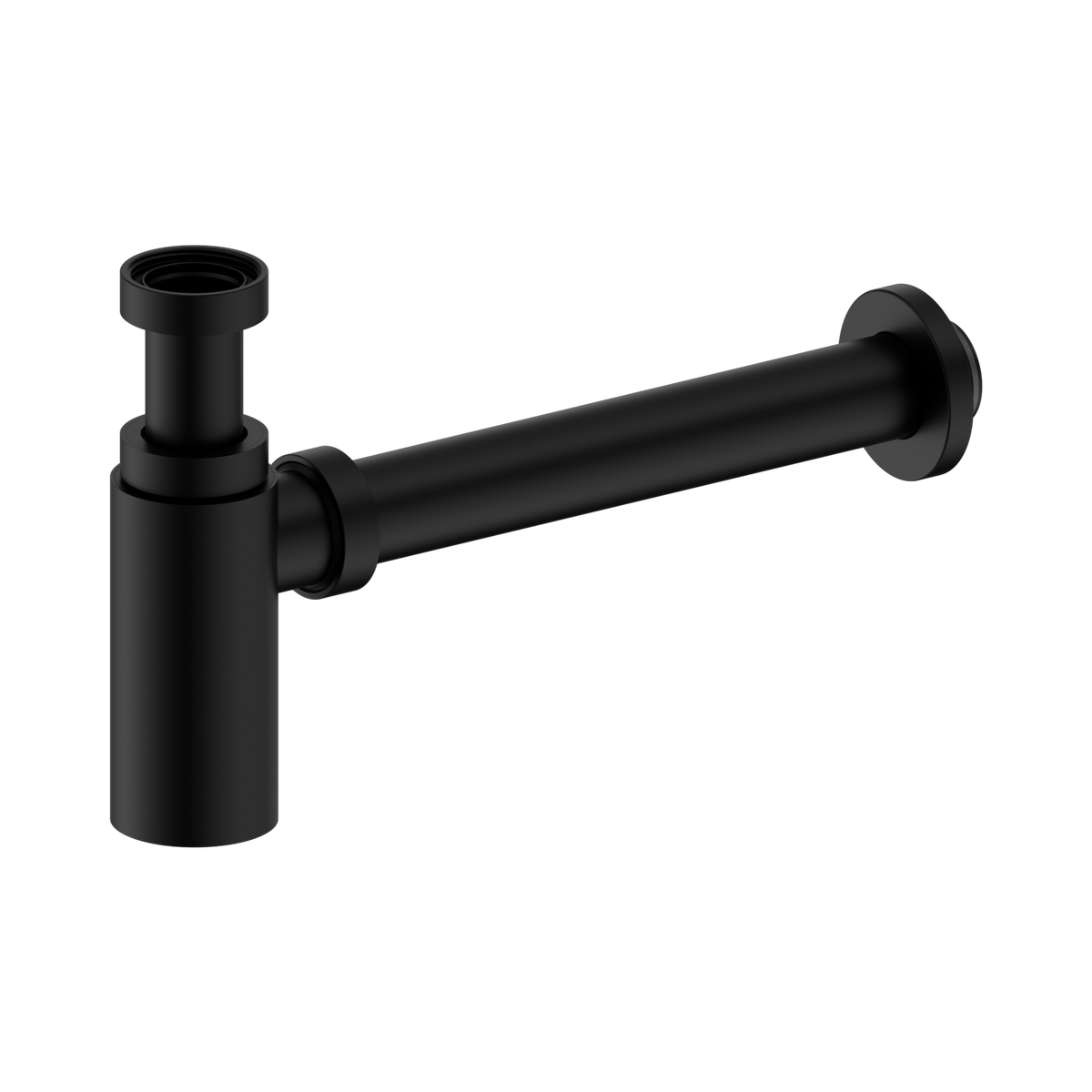 40mm Round Bottle Trap II Matte Black