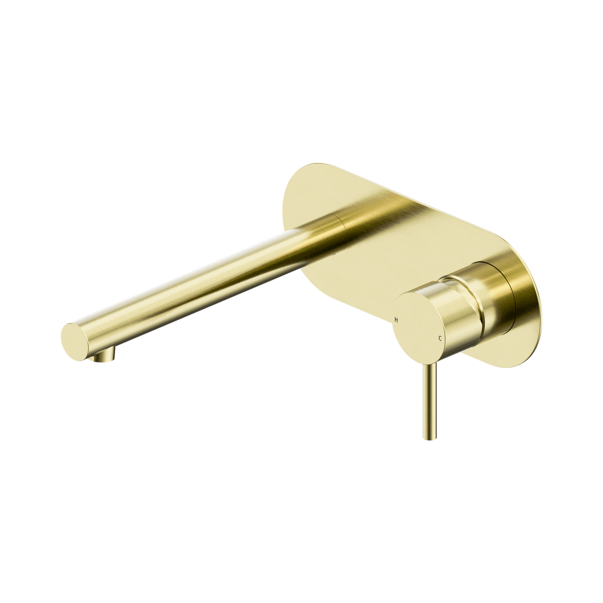 Dolce II Wall Basin/Bath Mixer Brushed Gold