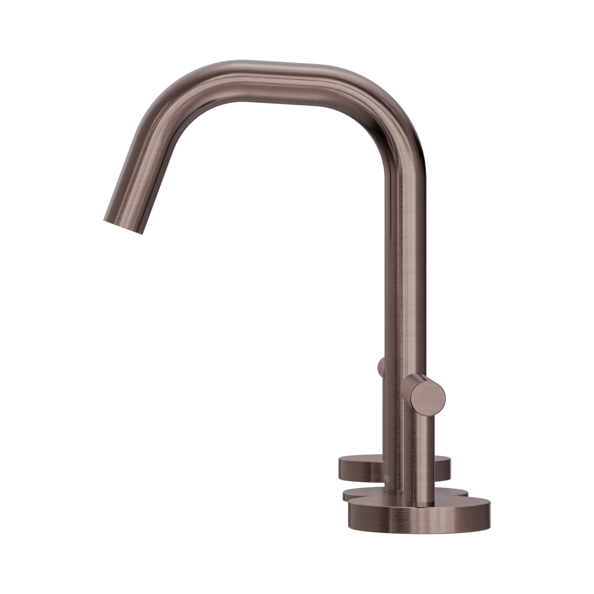 Mecca Lever Basin Set Edge Spout Brushed Bronze