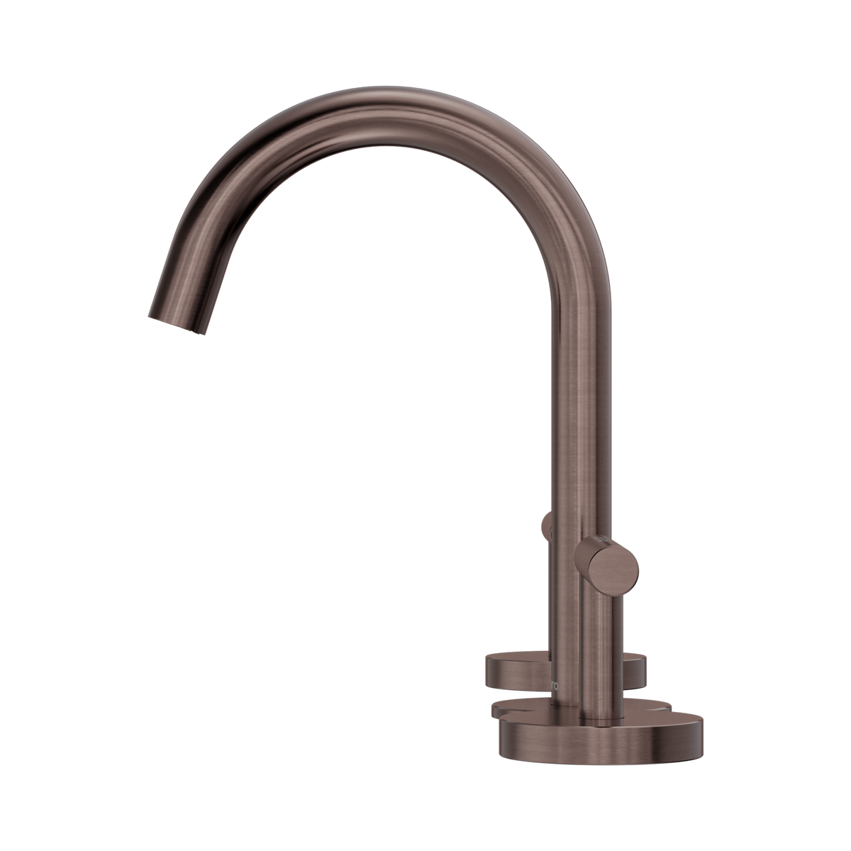 Mecca Lever Basin Set Arc Spout Brushed Bronze