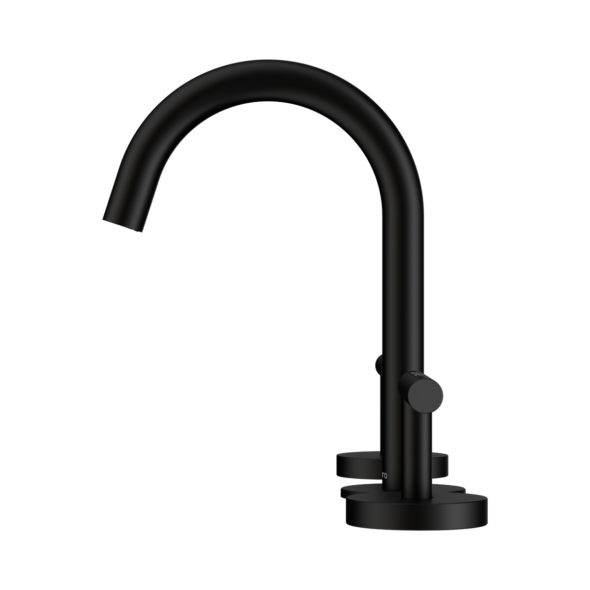 Mecca Lever Basin Set Arc Spout Matte Black