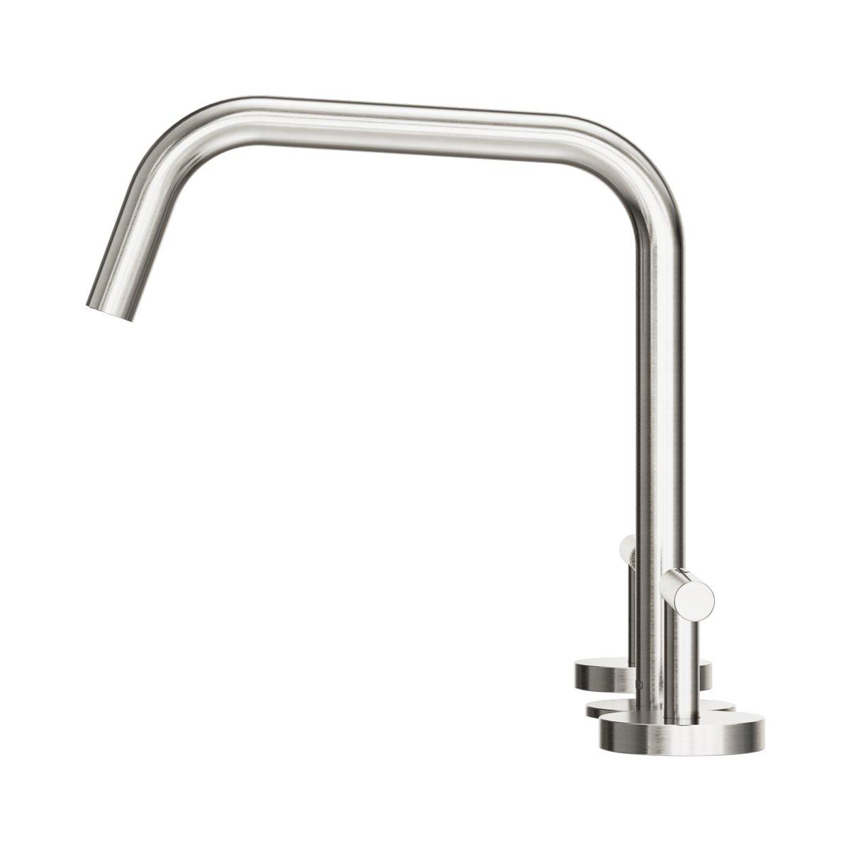 Mecca Lever Bath/Kitchen Set Edge Spout II Brushed Nickel