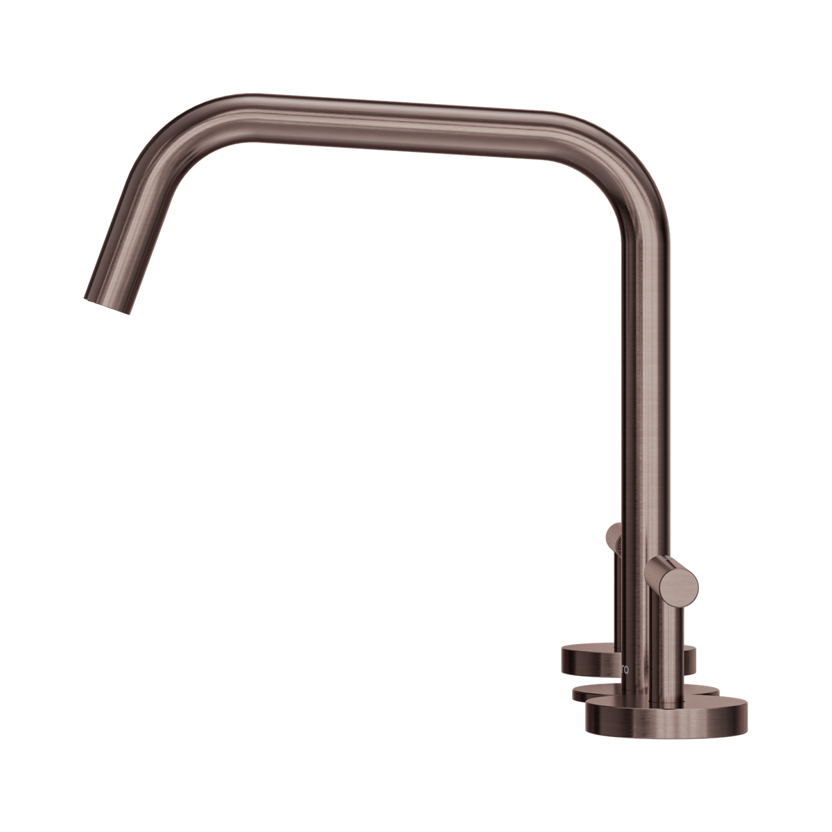 Mecca Lever Bath/Kitchen Set Edge Spout II Brushed Bronze