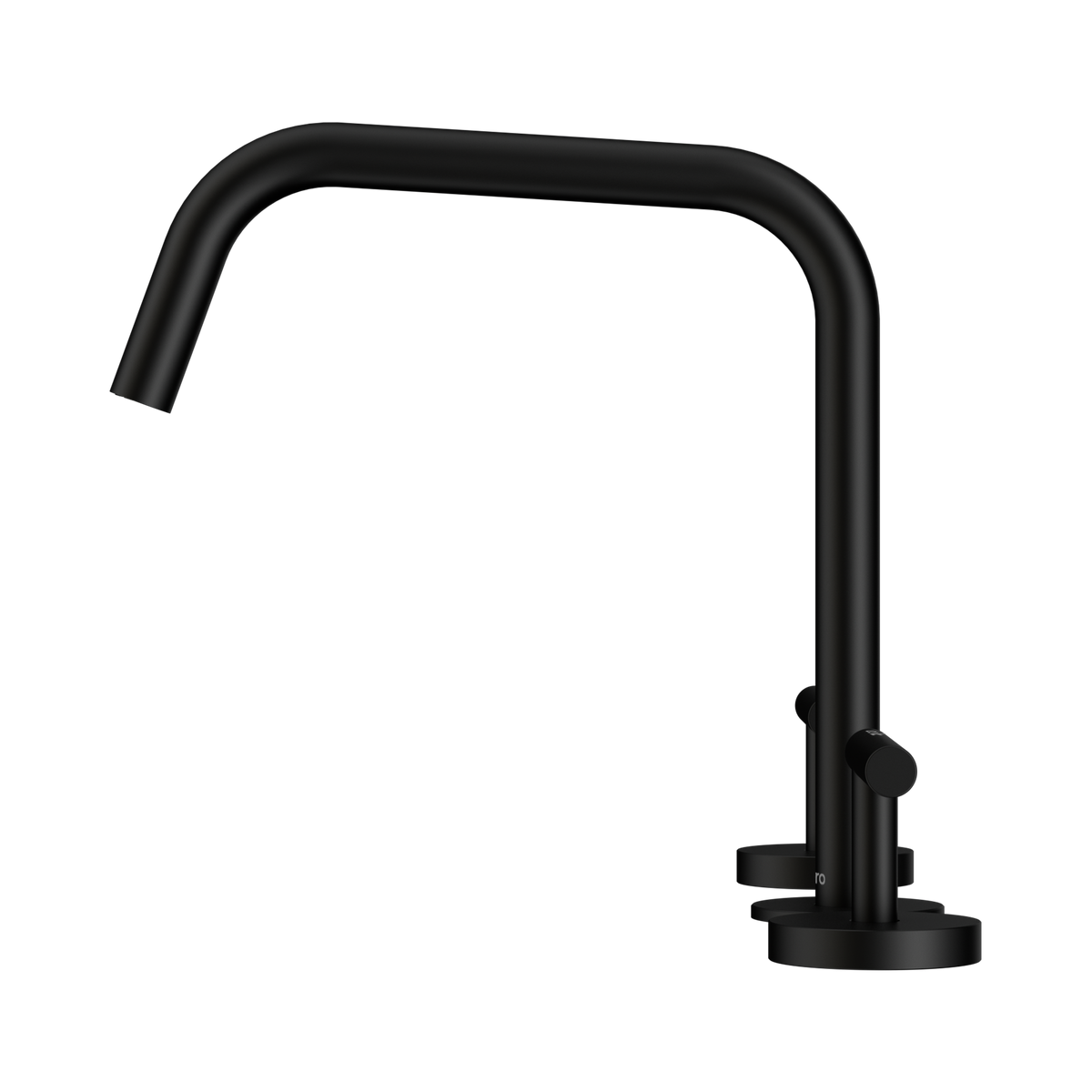 Mecca Lever Bath/Kitchen Set Edge Spout II Matte Black