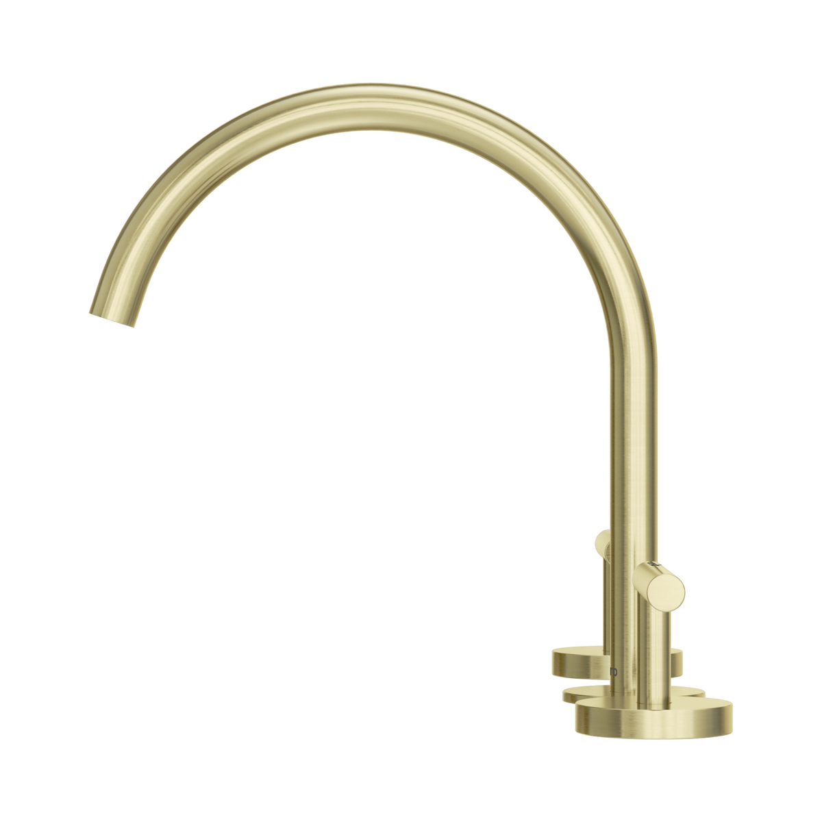 Mecca Lever Bath/Kitchen Set Arc Spout Brushed Gold