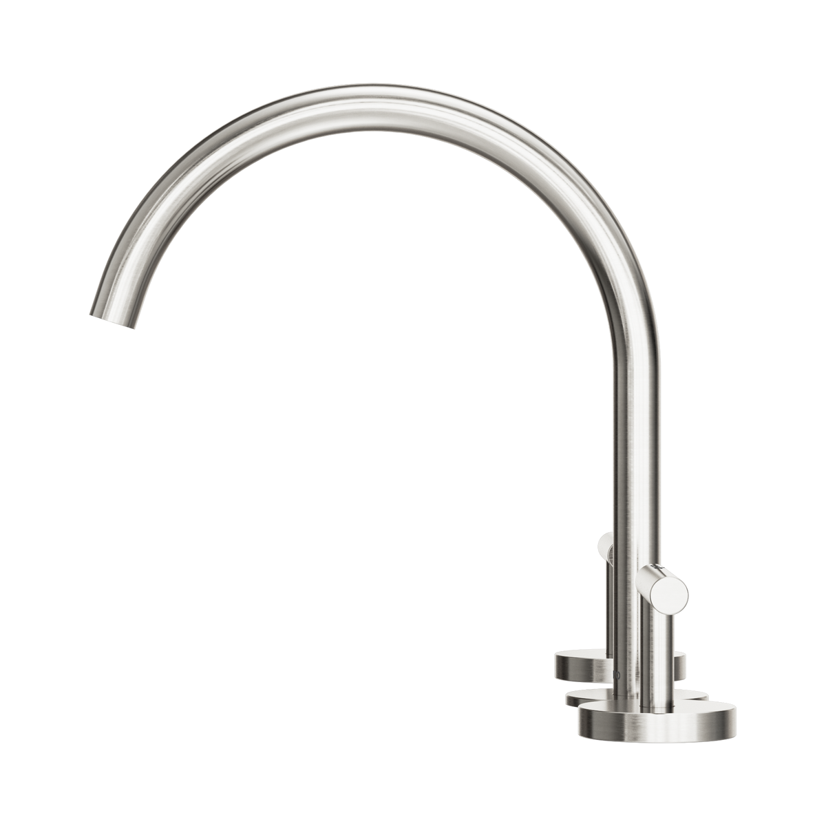 Mecca Lever Bath/Kitchen Set Arc Spout Brushed Nickel