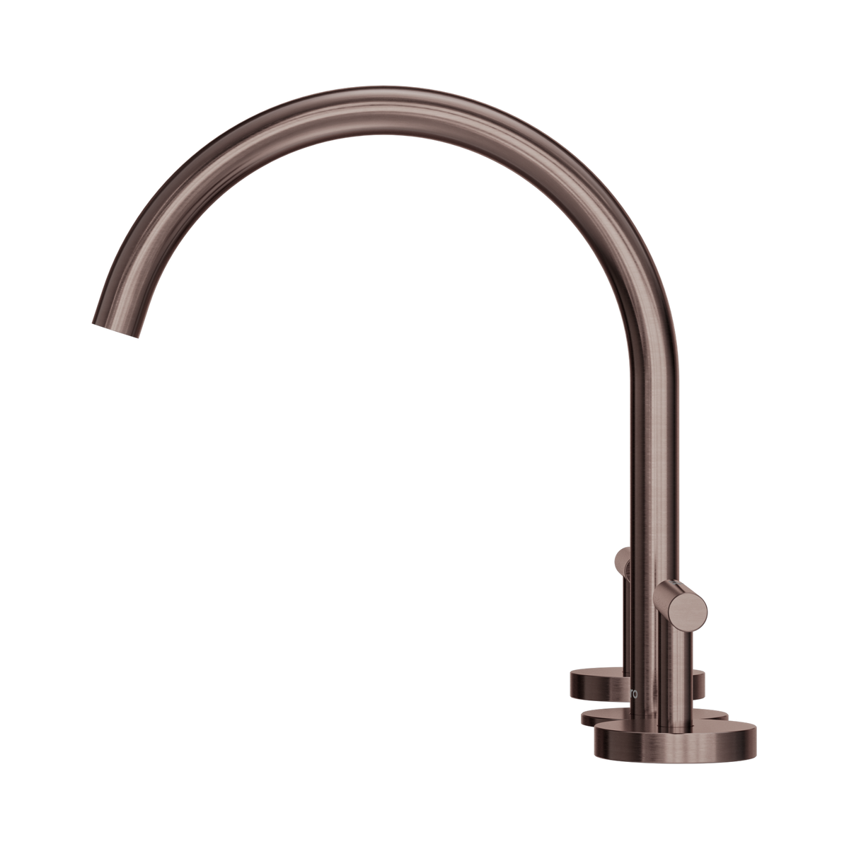 Mecca Lever Bath/Kitchen Set Arc Spout Brushed Bronze