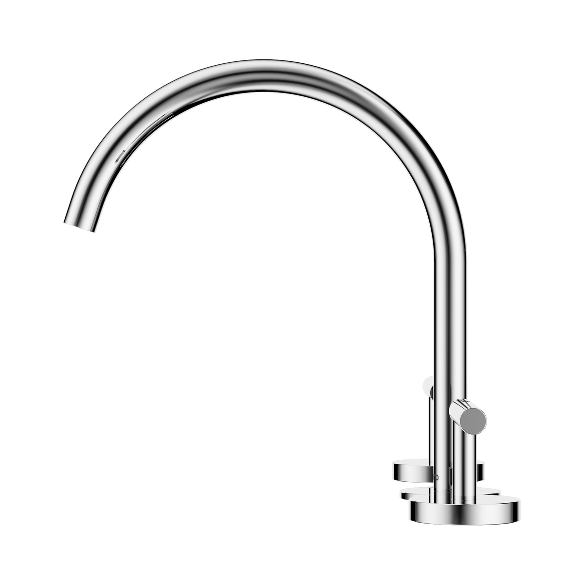 Mecca Lever Bath/Kitchen Set Arc Spout Chrome