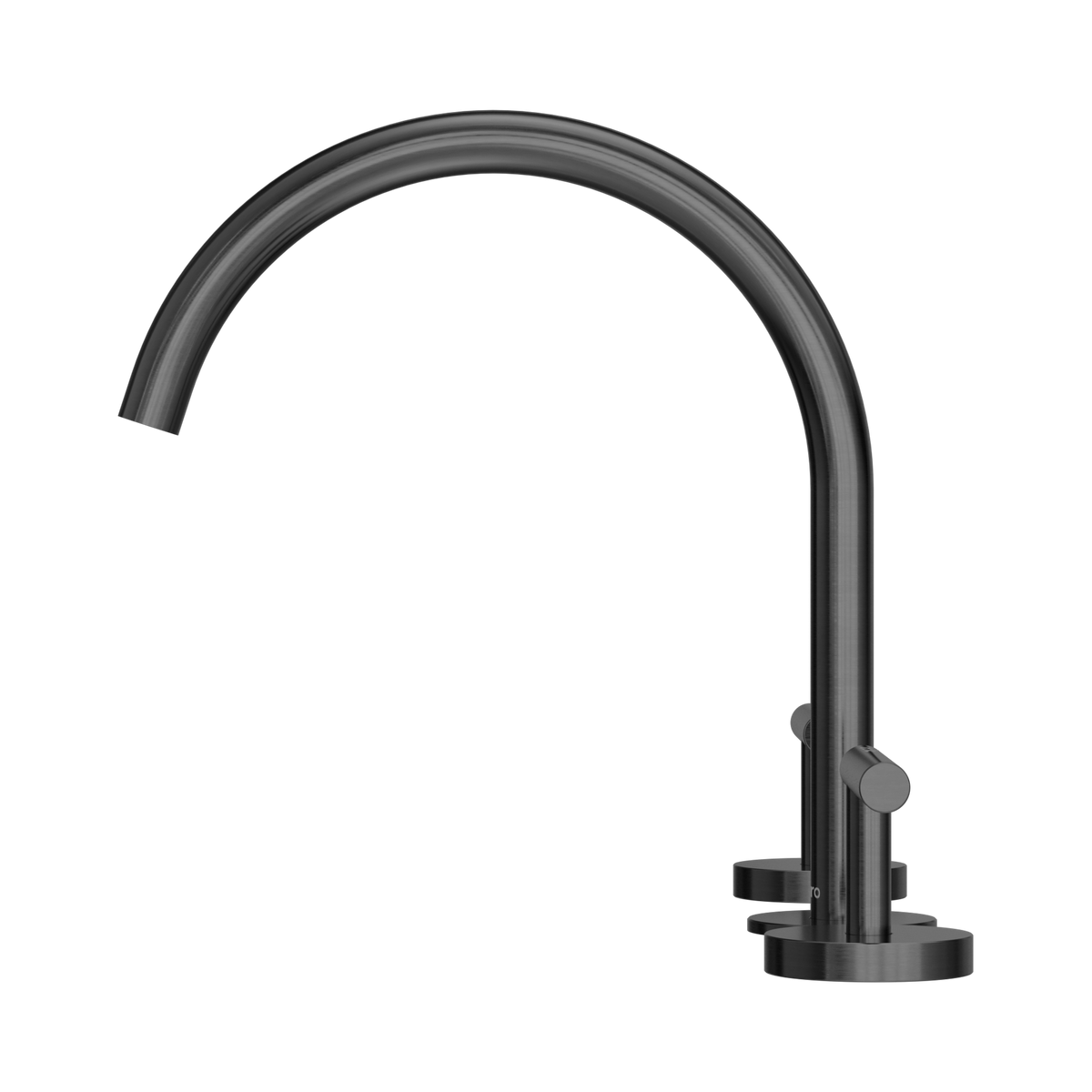 Mecca Lever Bath/Kitchen Set Arc Spout Gun Metal