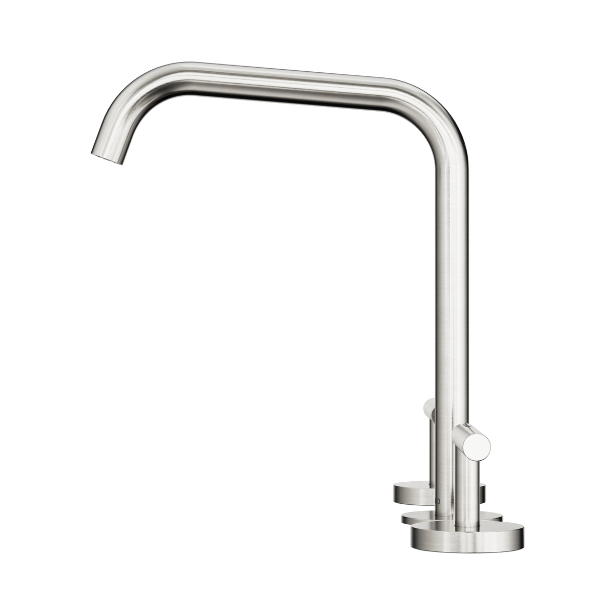 Mecca Lever Bath/Kitchen Set Edge Spout Brushed Nickel