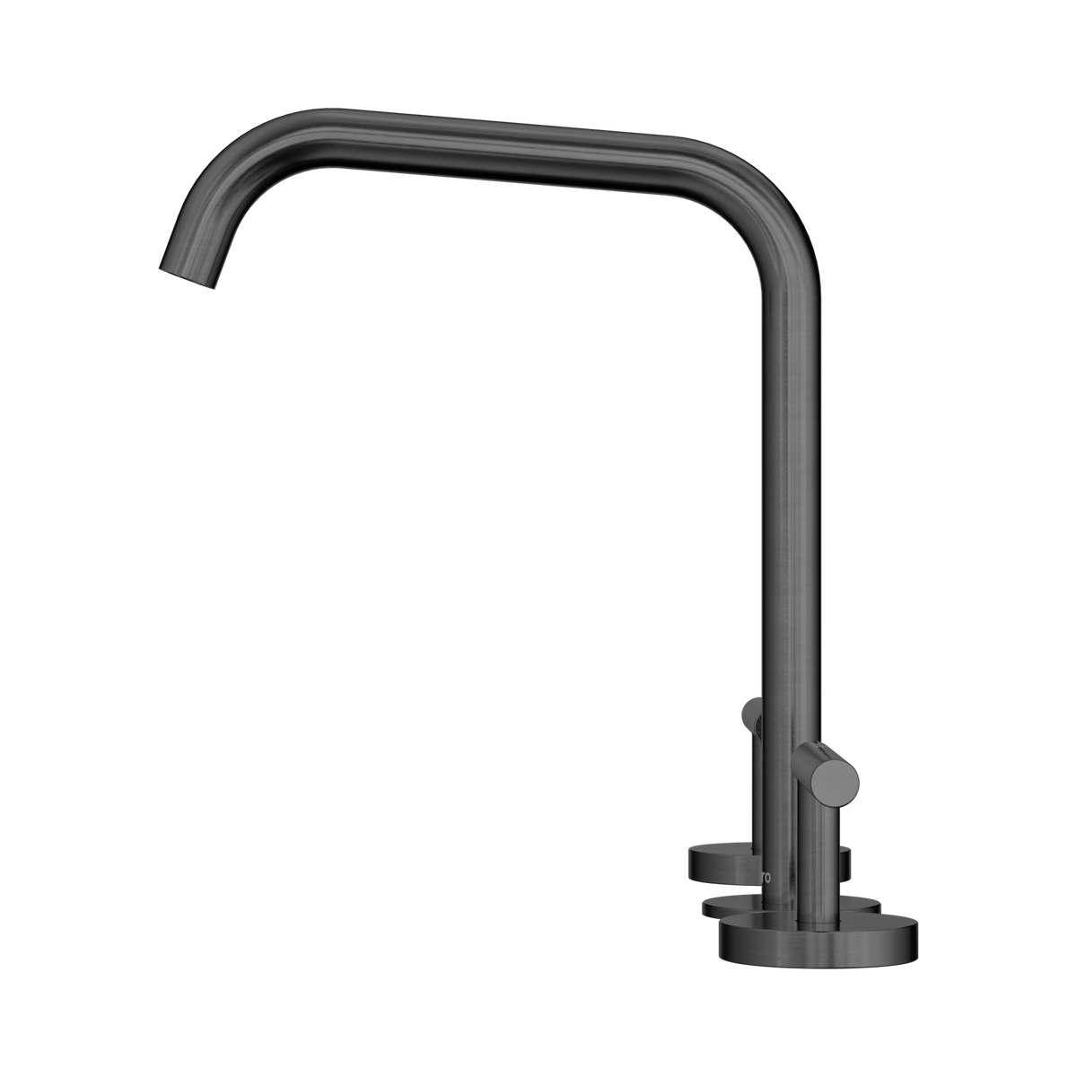 Mecca Lever Bath/Kitchen Set Edge Spout Gun Metal