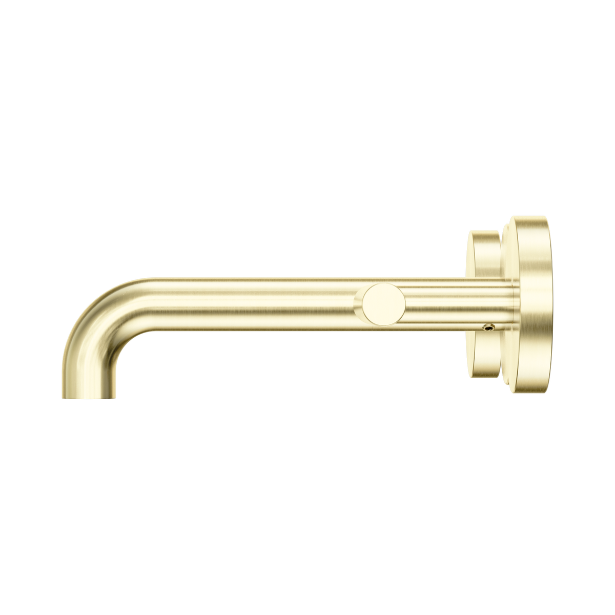 Mecca Lever Wall Basin/Bath Set 160mm Spout Brushed Gold