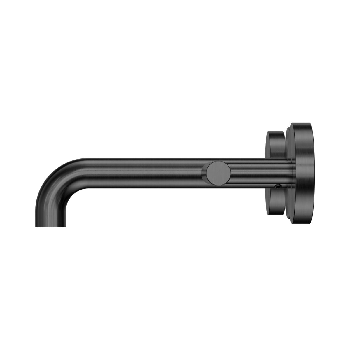 Mecca Lever Wall Basin/Bath Set 160mm Spout Gun Metal