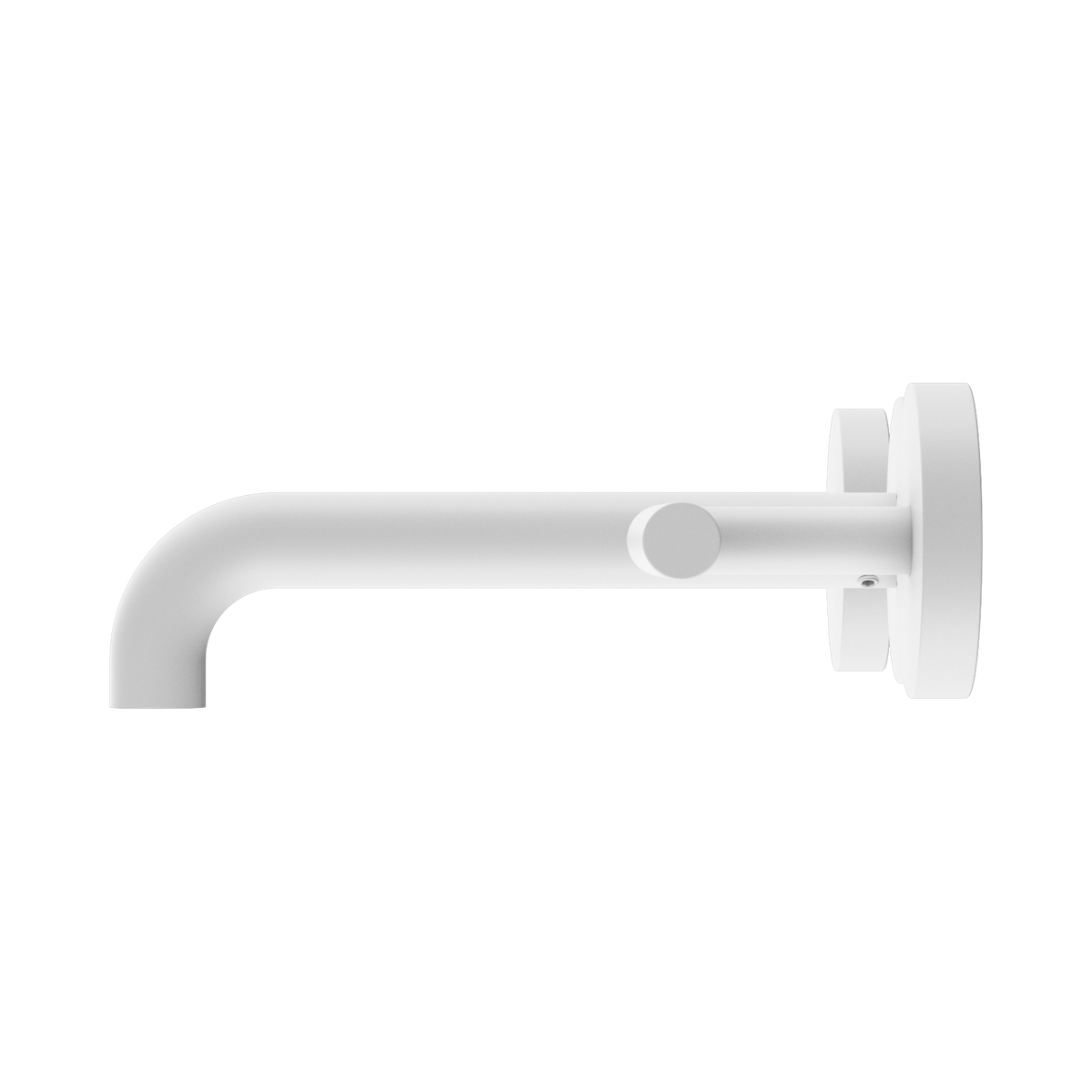 Mecca Lever Wall Basin/Bath Set 160mm Spout Matte White