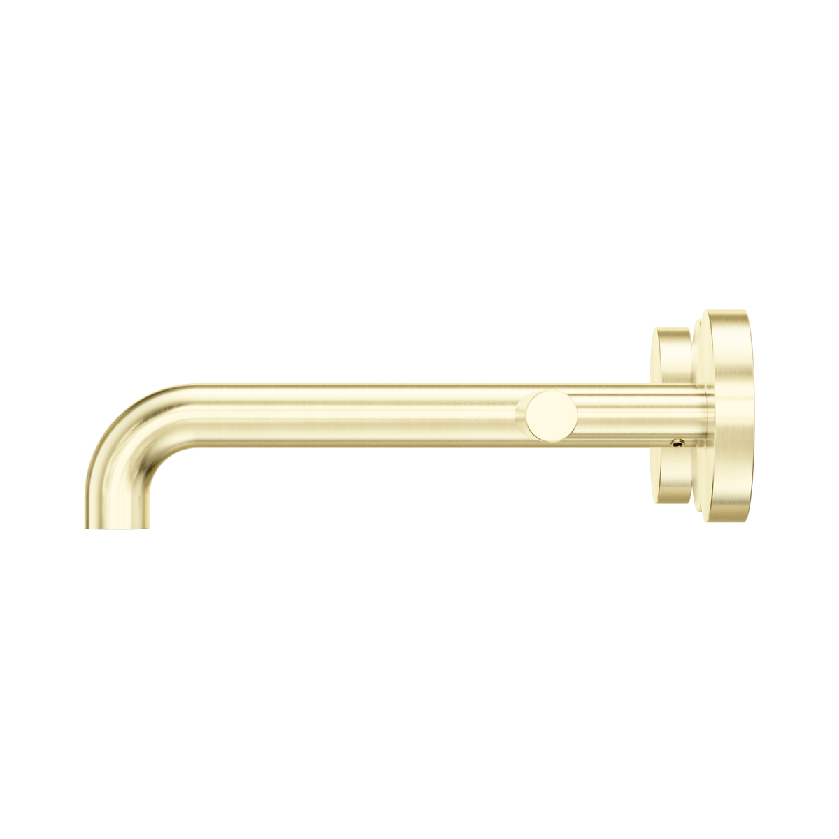 Mecca Lever Wall Basin/Bath Set 185mm Spout Brushed Gold