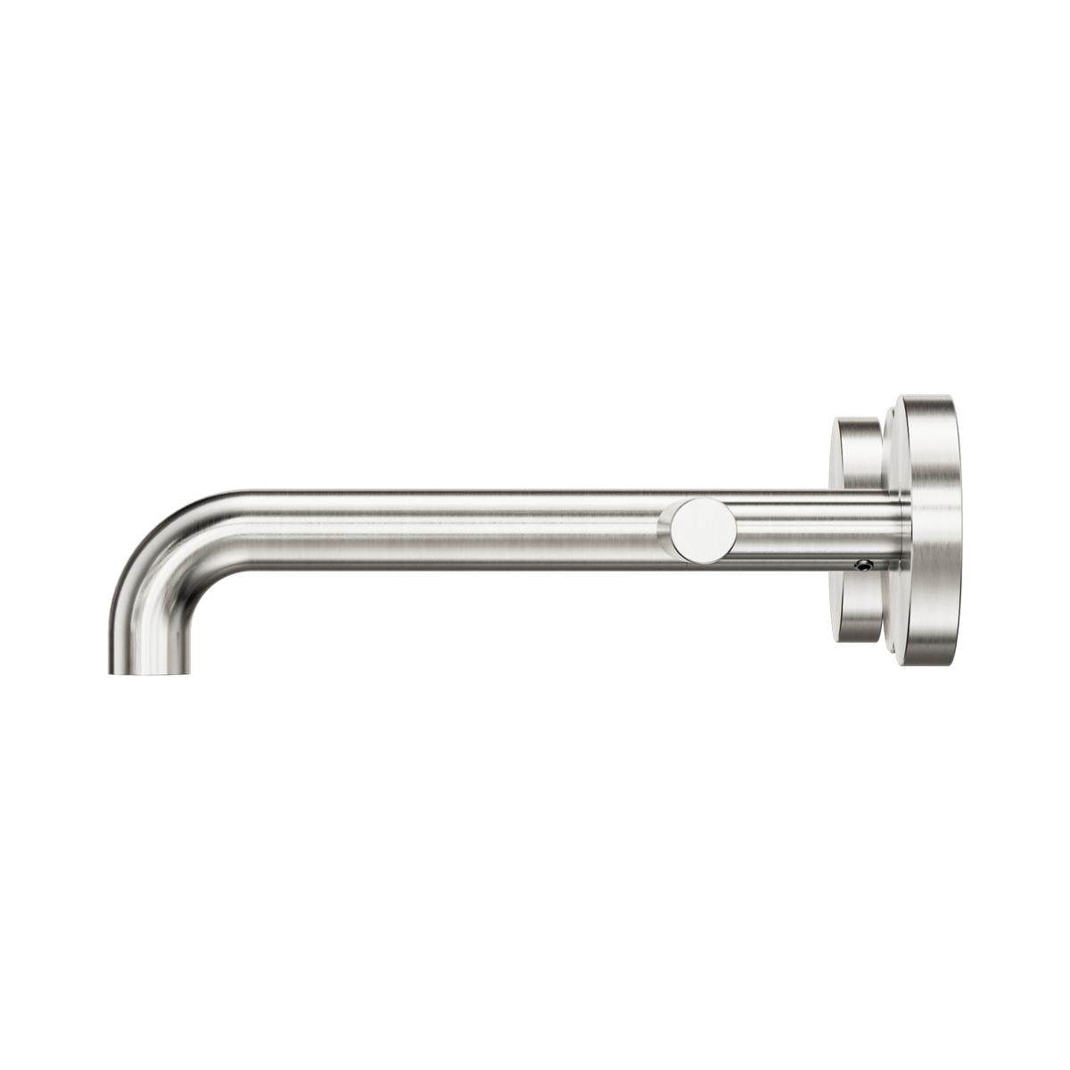 Mecca Lever Wall Basin/Bath Set 185mm Spout Brushed Nickel