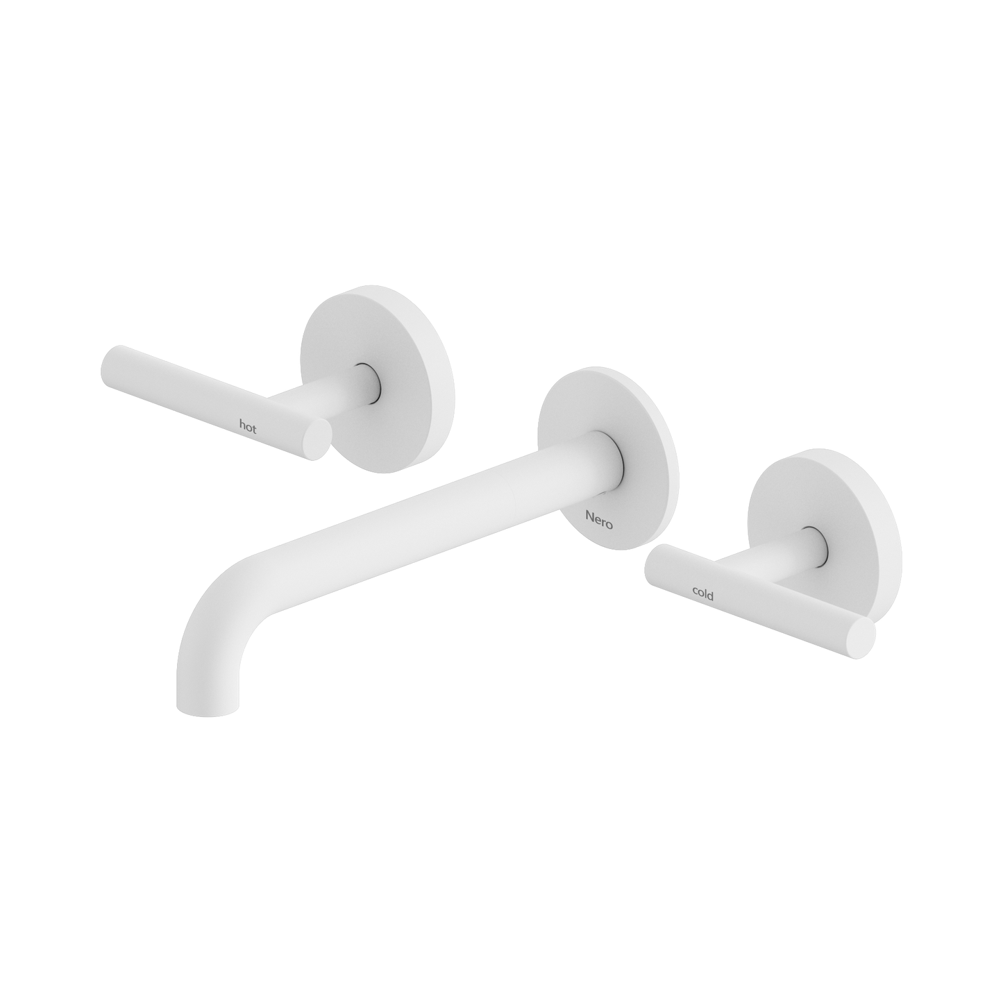 Mecca Lever Wall Basin/Bath Set 185mm Spout
